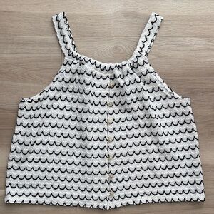 Madewell - Texture & Thread Button-Front Swing Tank